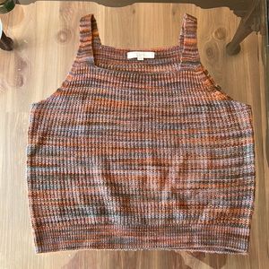 Loft colorful knit sweater tank top